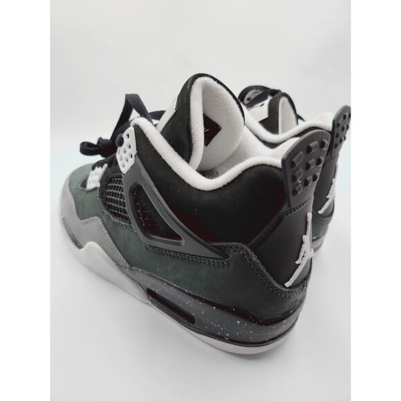 Men Sz 7 Nike Air Jordan 4 Retro Fear Black White FQ8138-002 / Wmns 8.5 New